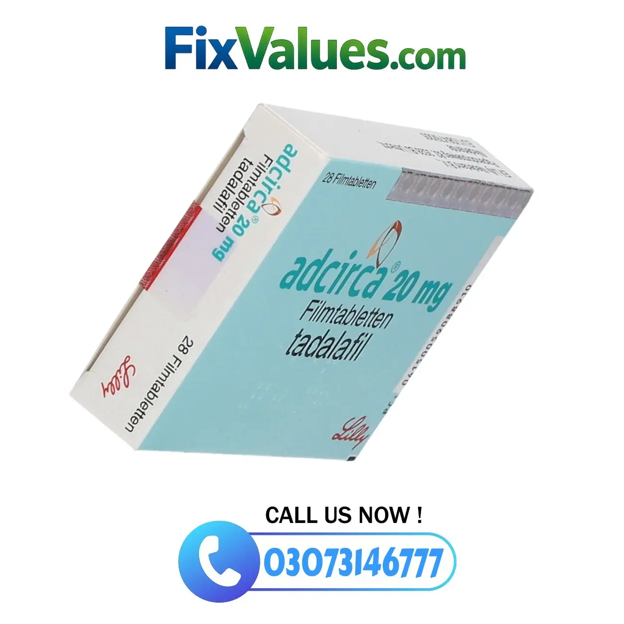 Adcirca Tadalafil 20mg Tablets Price in Pakistan