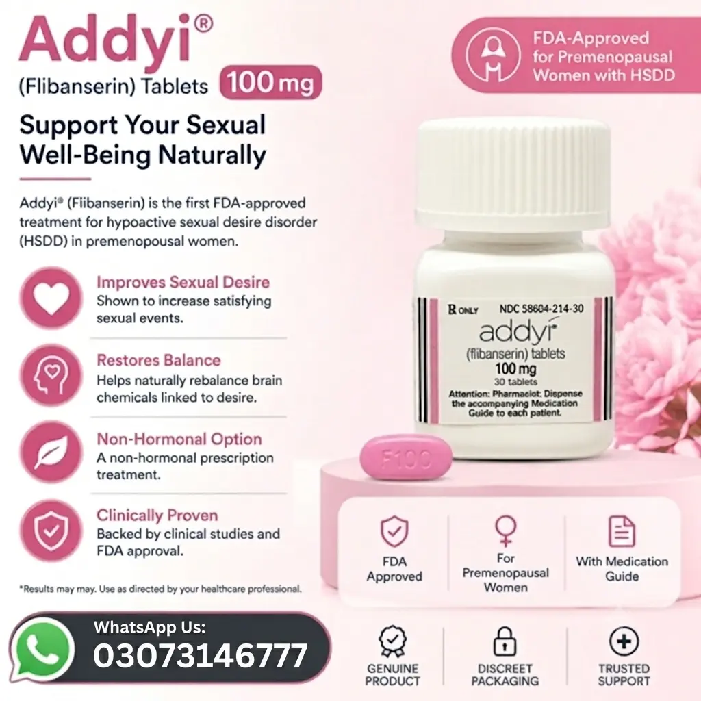 Addyi Tablets (Flibanserin) Price in Pakistan