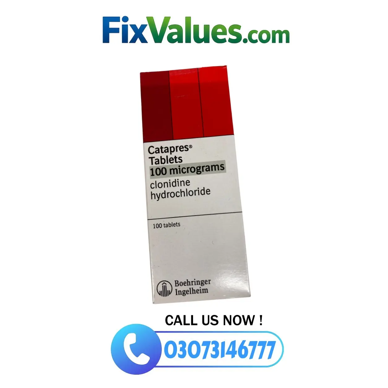 Catapres 100 mcg Tablets In Pakistan