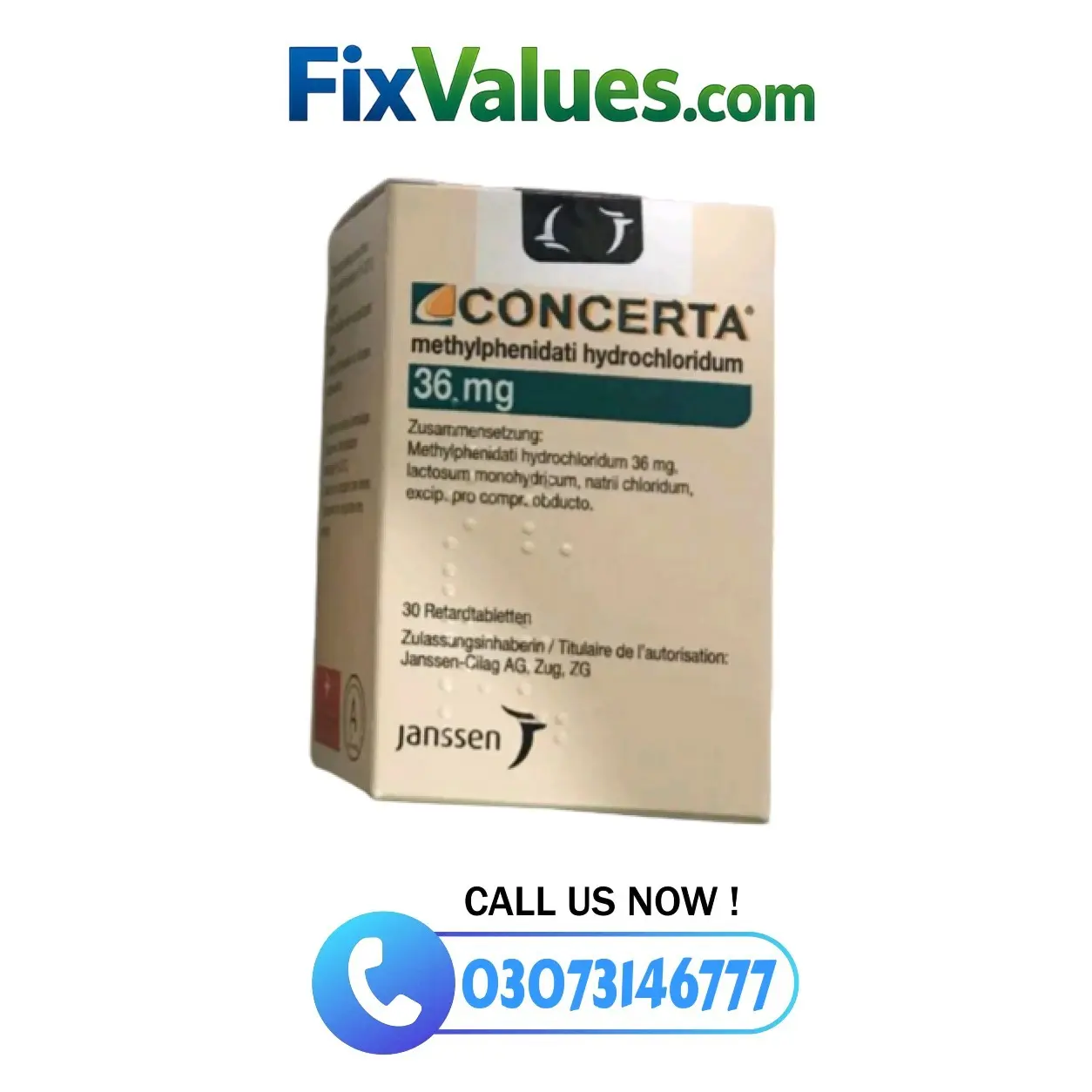 Concerta 36mg Tablets in Pakistan