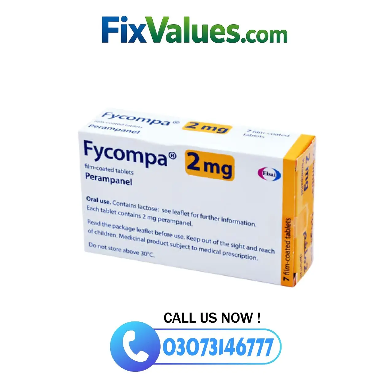 Fycompa 2mg Tablets In Pakistan
