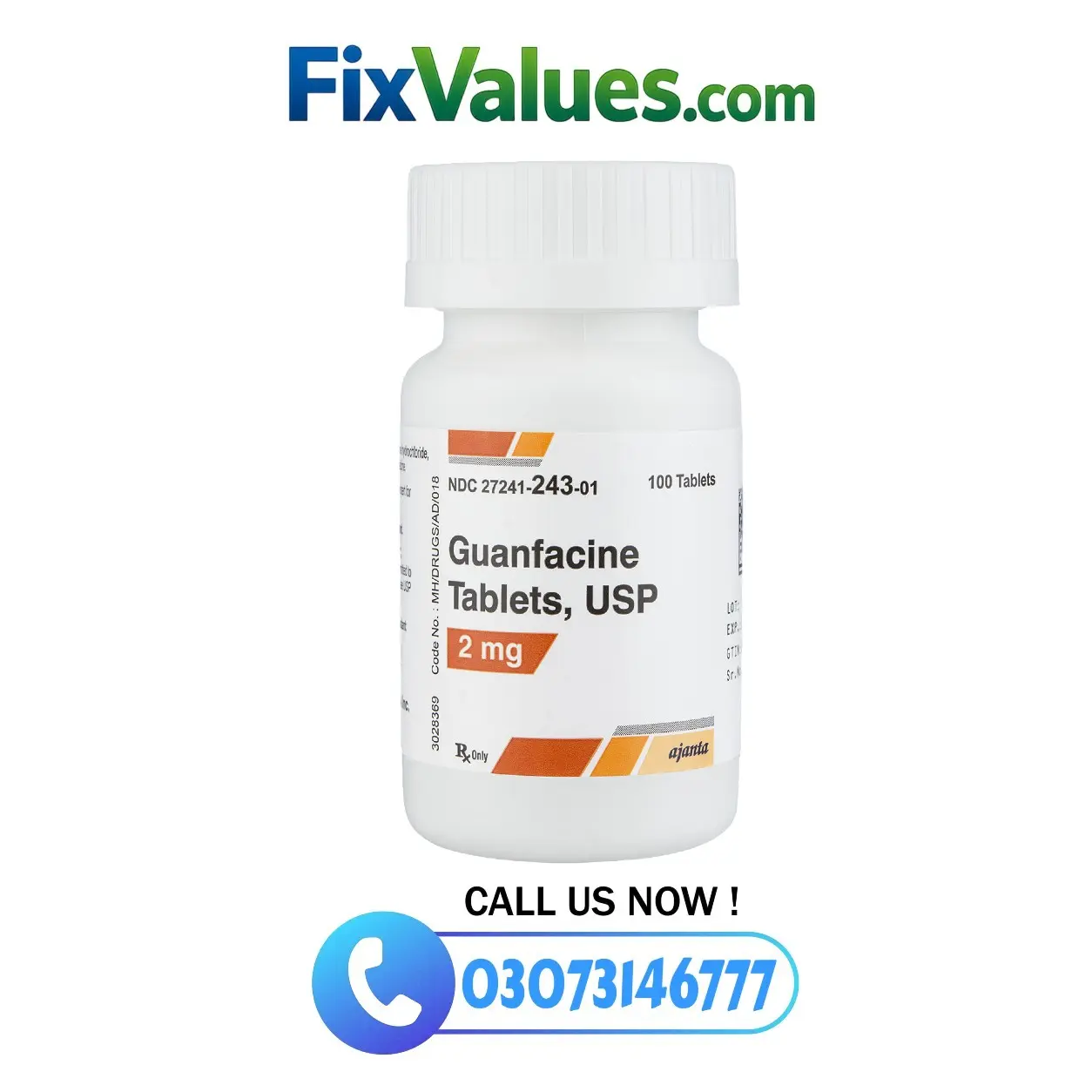 Guanfacine 2mg MR Tablets In Pakistan
