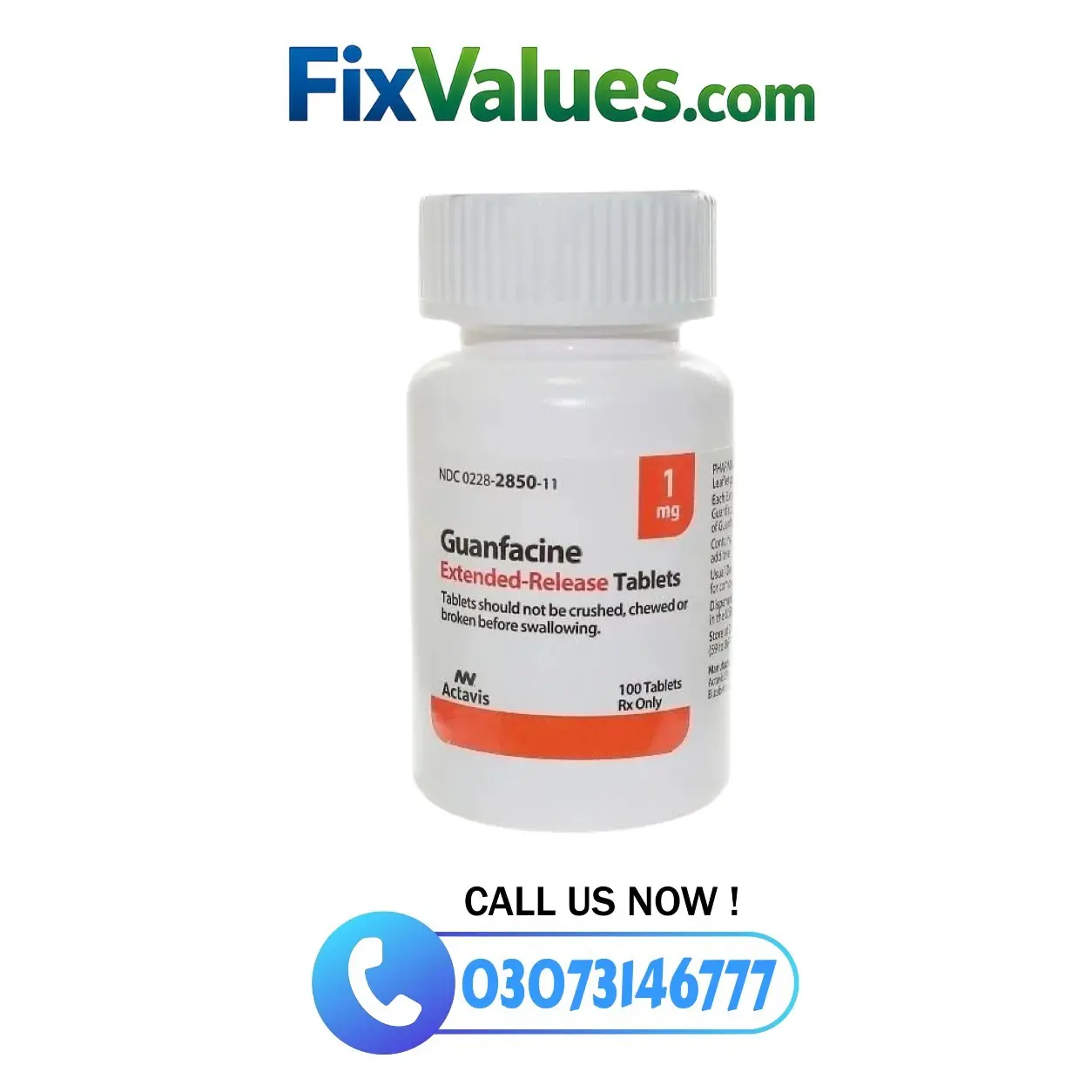 Guanfacine ER 1mg price In Pakistan