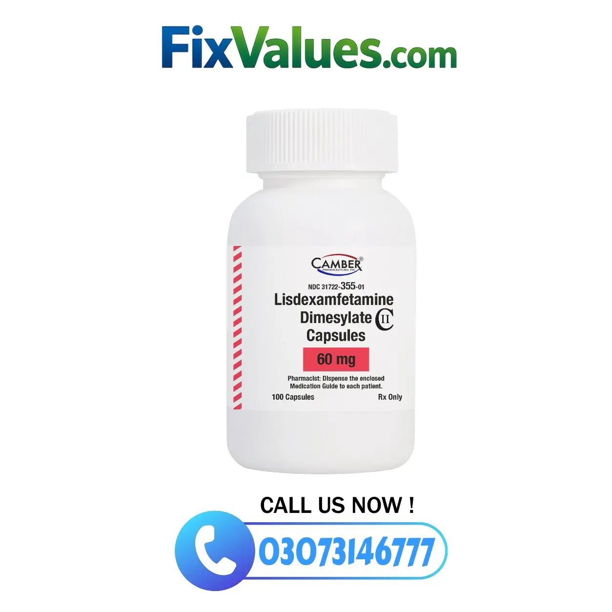 Lisdexamfetamine 60Mg Pills In Pakistan