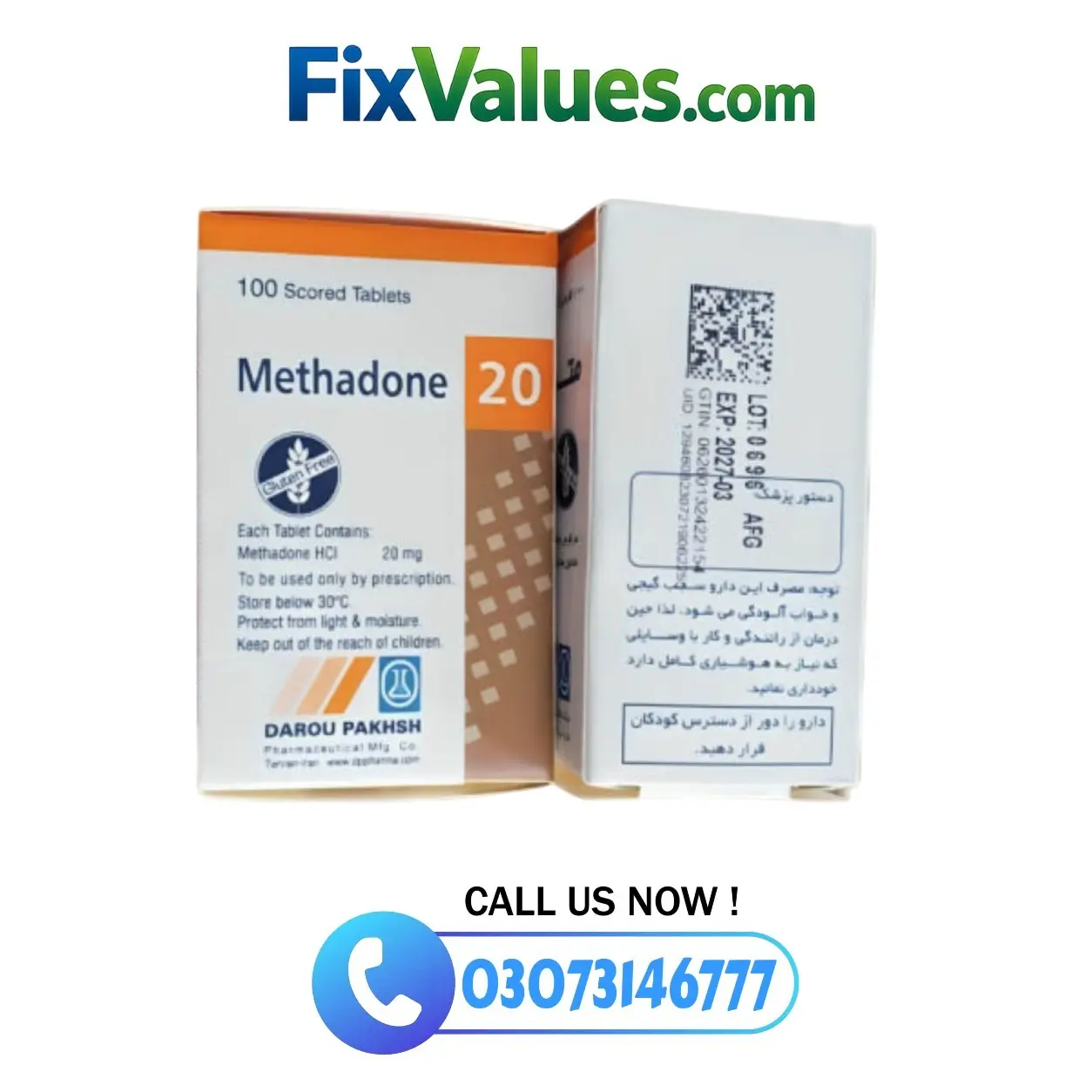 Methadone 20mg Tablet Price in Pakistan