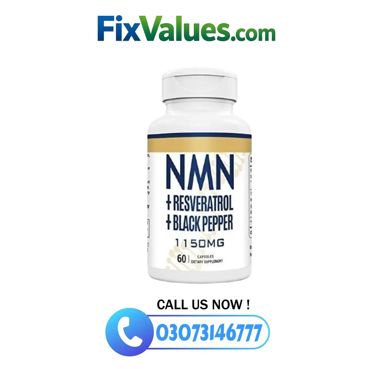 NMN & Resveratrol 60 Pills 1100mg In Pakistan