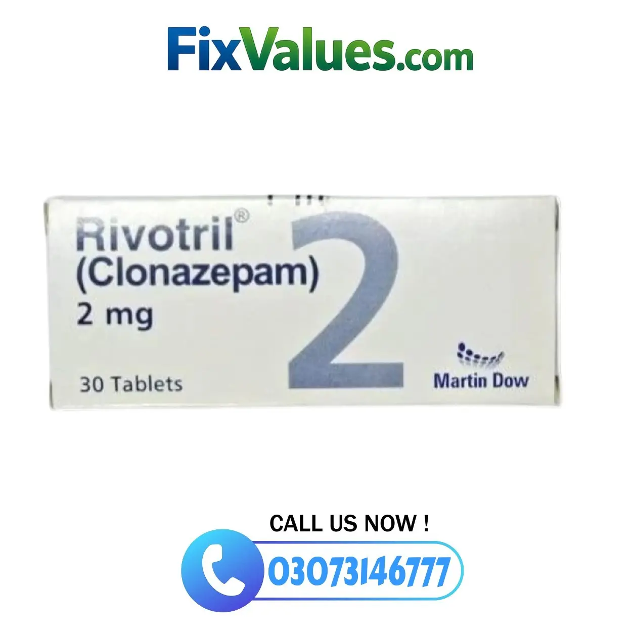 Rivotril (Clonazepam) 2mg in Pakistan