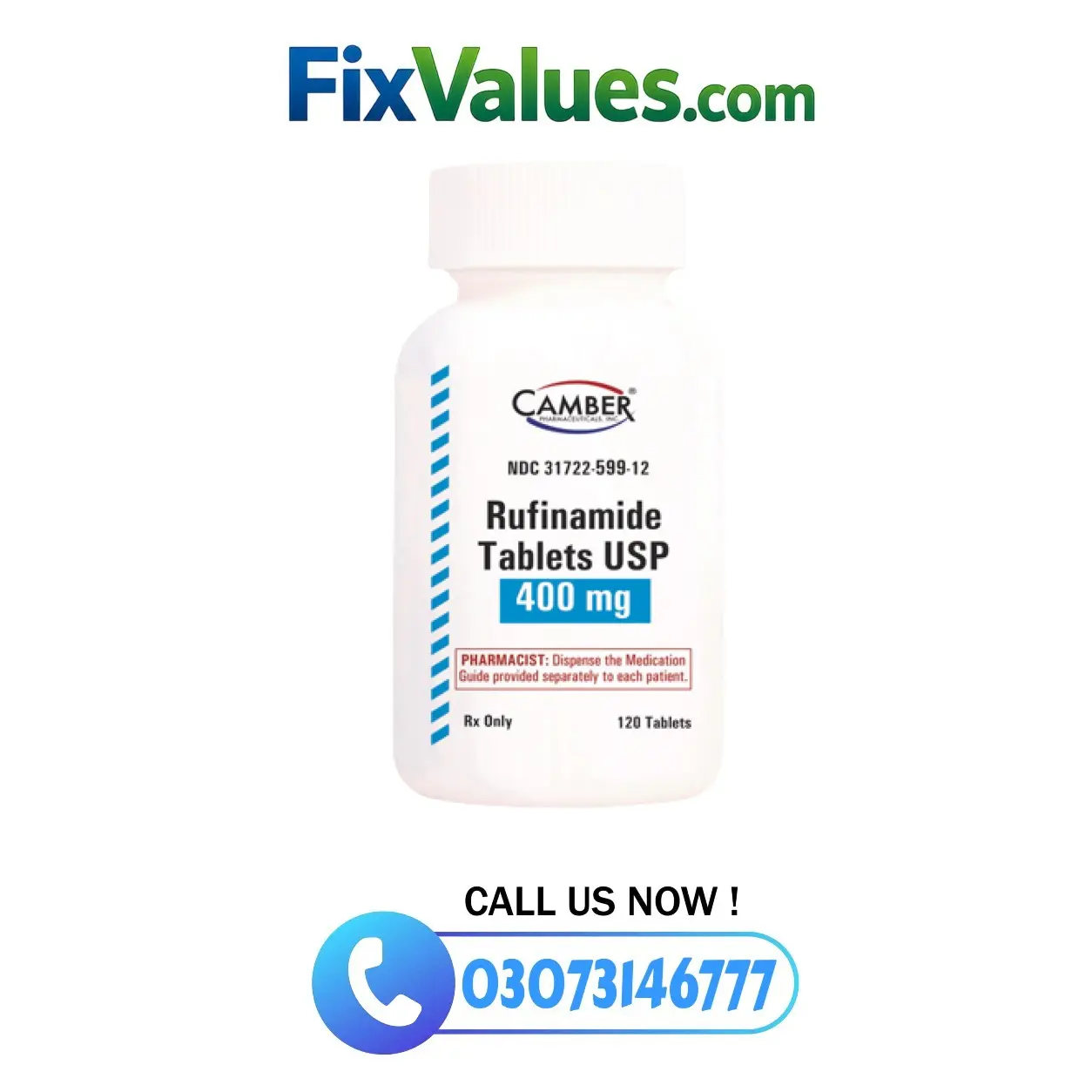 Rufinamide 400 mg Tablets in Pakistan
