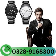 Vigoroso Analog Date Stainless Steel Fashion Luminous Water Resistant Sport Men Watch