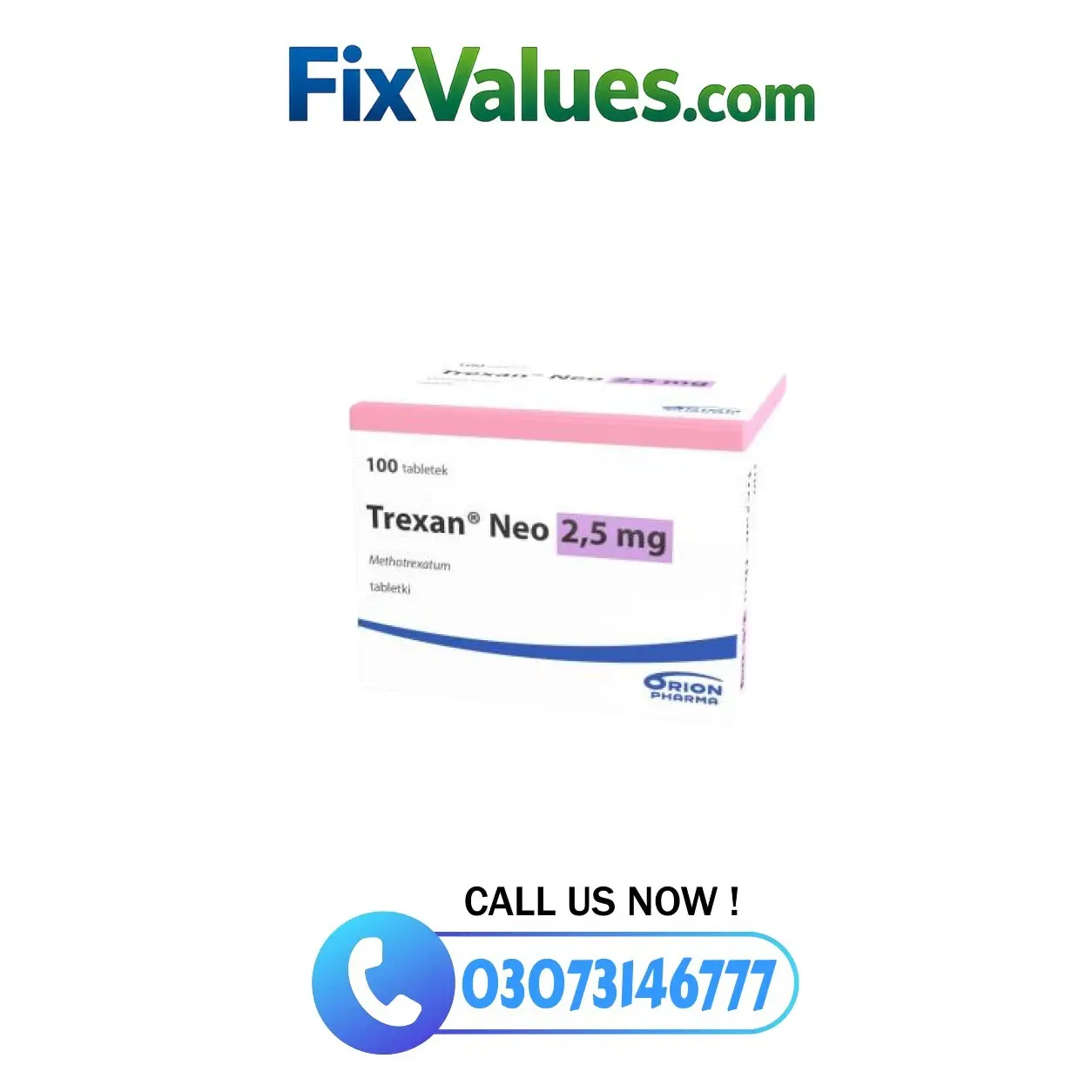 Trexan 2.5mg Tablets Price in Pakistan