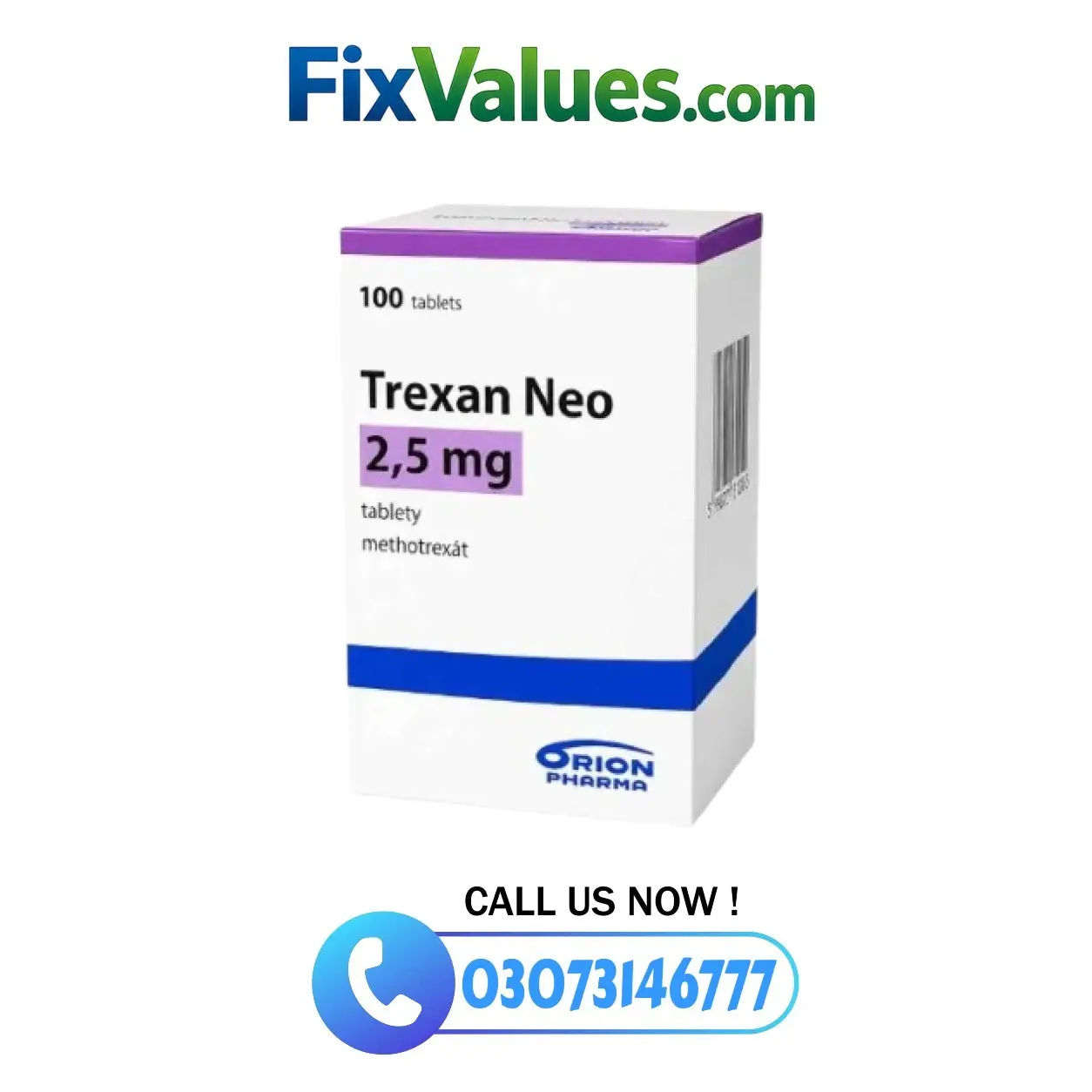 Trexan Imported Tablets 2.5mg (Methotrexate Tablets)