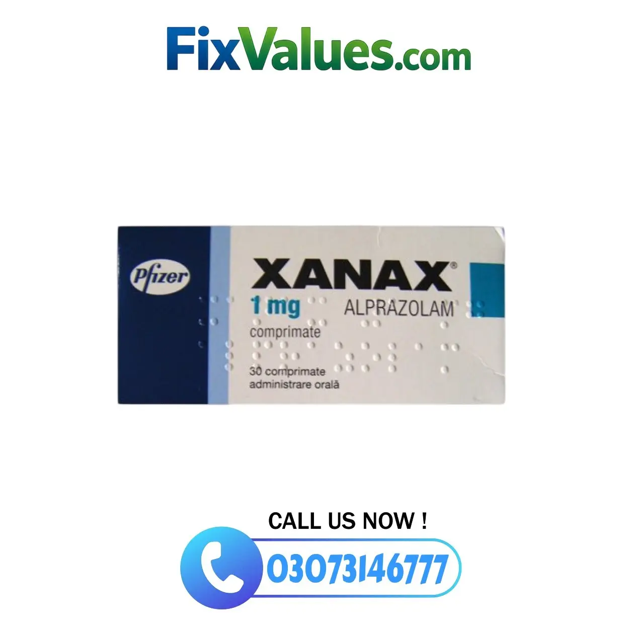 Xanax (Alprazolam) 1mg  in Pakistan